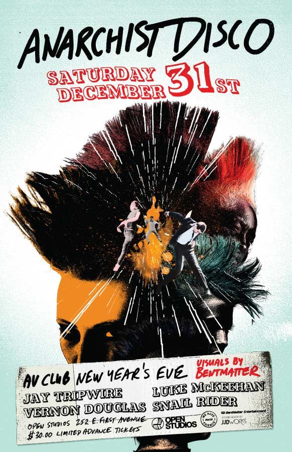 Open Studios | Poster - Anarchist Disco - December 31, 2011