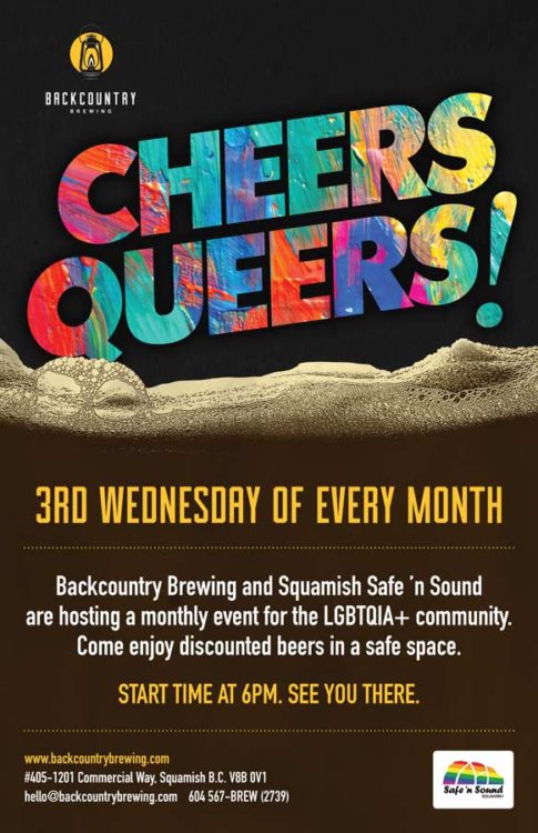 Backcountry Brewing | Cheers Queers! - Poster