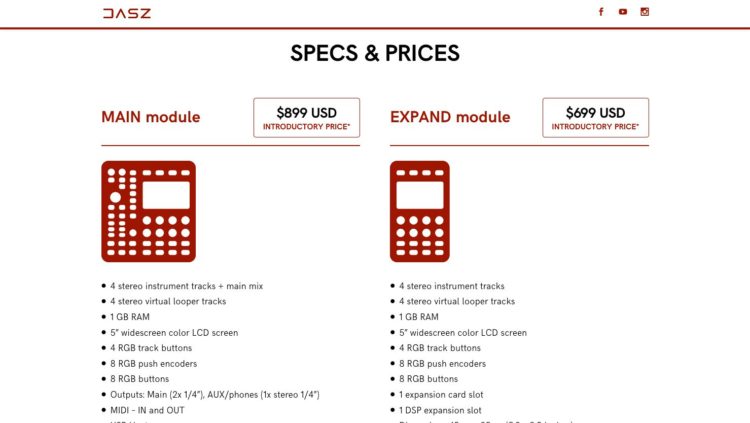 Dasz.com | Specs & Prices Section