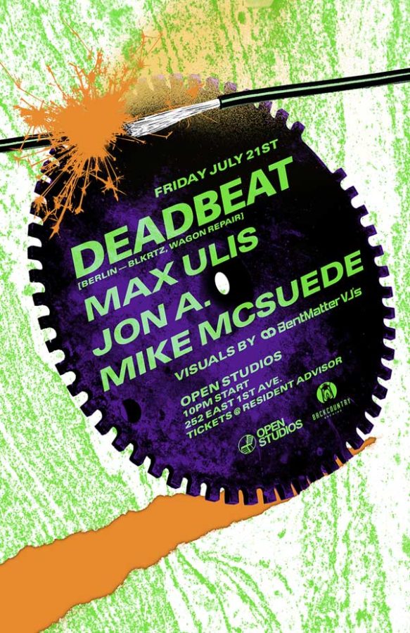 Open Studios | Poster - Deadbeat - July 21, 2017