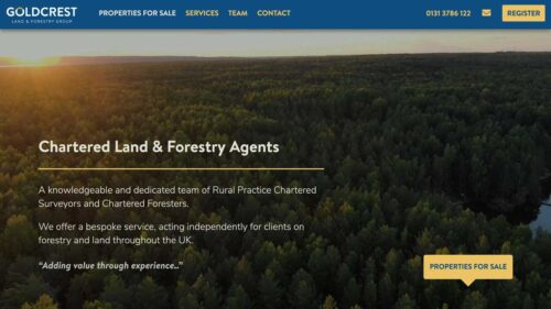 Goldcrest Land & Forestry Group | Home Page Masthead