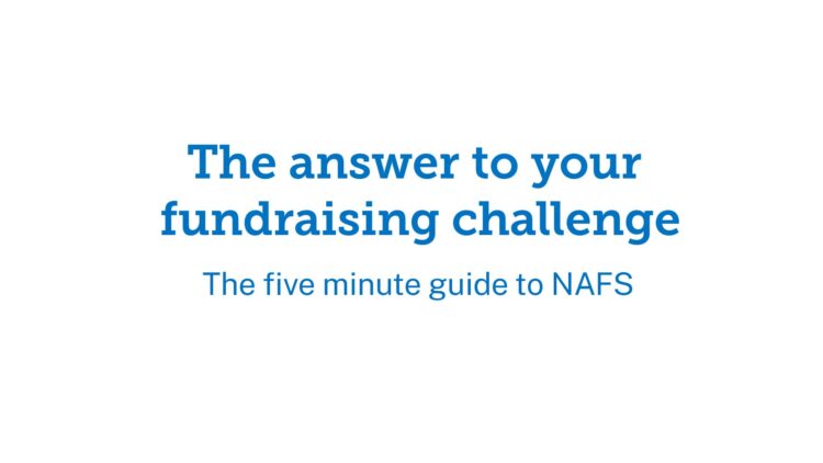 National Arts Fundraising School — Intro to NAFS Video — Title Board