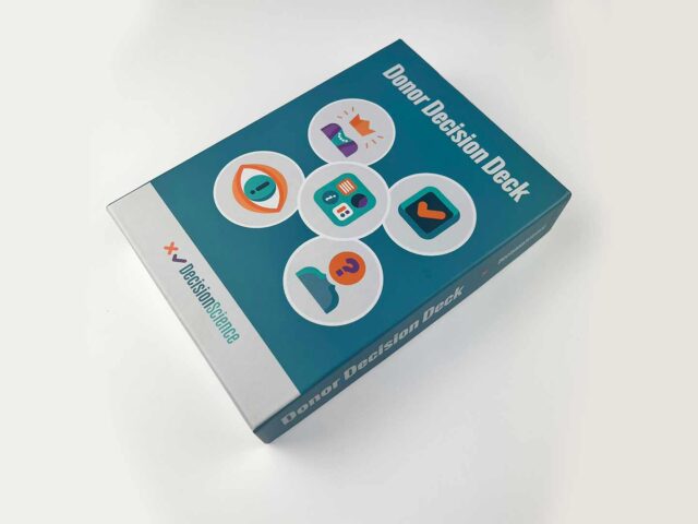 Decision Science - Donor Decision Deck - Shot of outer box