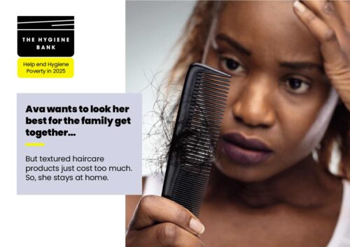 The Hygiene Bank | Event & Conference Design | Front side of pledge card