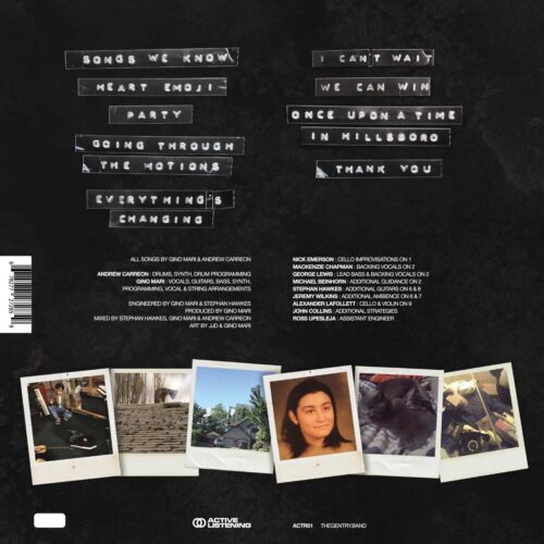 The Gentry | Music Packaging Design | "Once Upon A Time In Hillsboro" LP back cover
